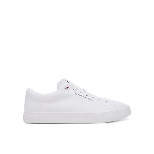 Tenisówki Tommy Hilfiger Th Hi Vulc Low Core Canvas FM0FM05396 Biały ze sklepu eobuwie.pl w kategorii Trampki męskie - zdjęcie 182044114