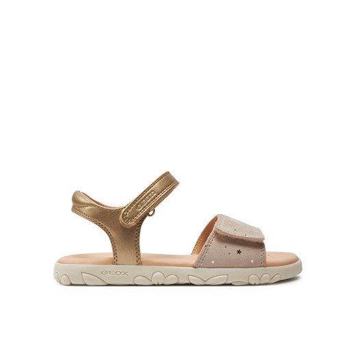 Sandały Geox J Sandal Haiti Girl J028ZA 007NF C0208 D Złoty ze sklepu eobuwie.pl w kategorii Sandały dziecięce - zdjęcie 182044201