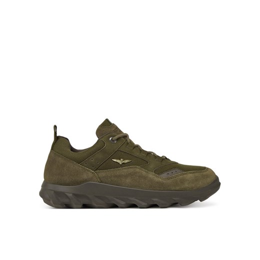 Sneakersy Aeronautica Militare 242SC253PL250 Zielony ze sklepu eobuwie.pl w kategorii Buty sportowe męskie - zdjęcie 182044240