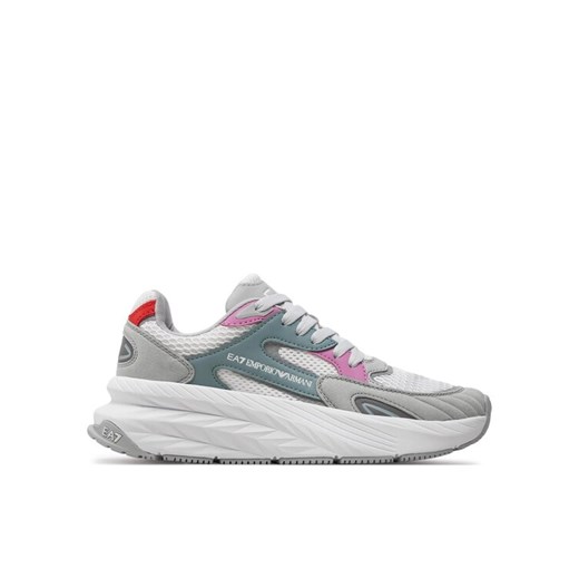 Sneakersy EA7 Emporio Armani X8X178 XK382 T676 Szary ze sklepu eobuwie.pl w kategorii Buty sportowe damskie - zdjęcie 182044311