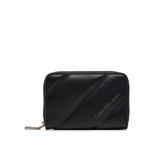 Mały Portfel Damski Calvin Klein Jeans K60K612256 Czarny ze sklepu eobuwie.pl w kategorii Portfele damskie - zdjęcie 182044544