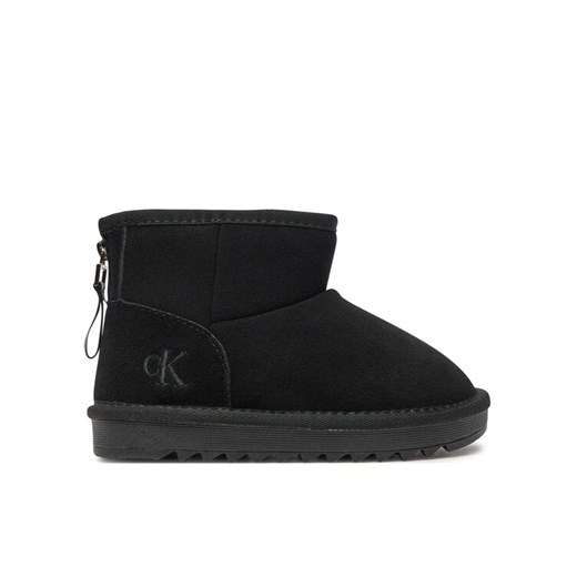 Śniegowce Calvin Klein Jeans Fur Boot V3A5-81036-0187 S Czarny ze sklepu eobuwie.pl w kategorii Buty zimowe dziecięce - zdjęcie 182044614