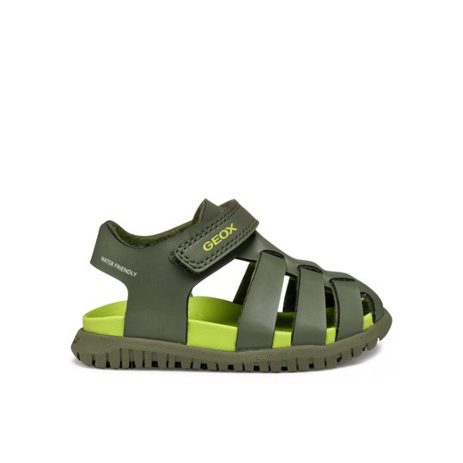 Sandały Geox B Sandal Fusbetto B556AA 000BC C3016 Zielony ze sklepu eobuwie.pl w kategorii Sandały dziecięce - zdjęcie 182044920
