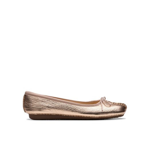 Baleriny Clarks Freckle Ice 26181353 Złoty ze sklepu eobuwie.pl w kategorii Balerinki - zdjęcie 182045033