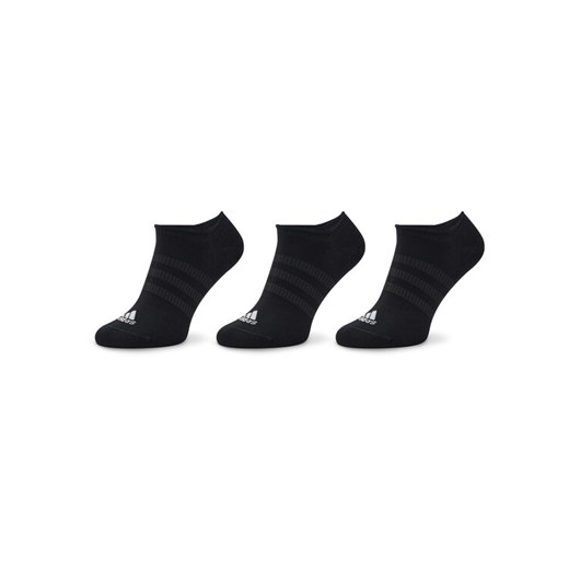 Skarpety stopki unisex adidas Thin and Light No-Show Socks 3 Pairs IC1327 Czarny ze sklepu eobuwie.pl w kategorii Skarpetki damskie - zdjęcie 182045222