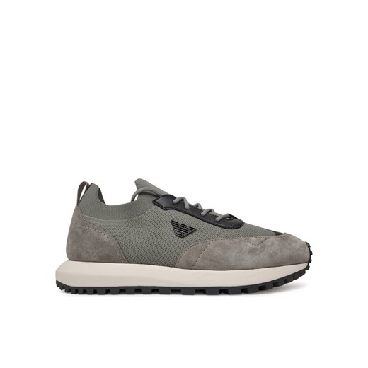 Sneakersy Emporio Armani X4X659 XR105 U558 Szary ze sklepu eobuwie.pl w kategorii Buty sportowe męskie - zdjęcie 182045273