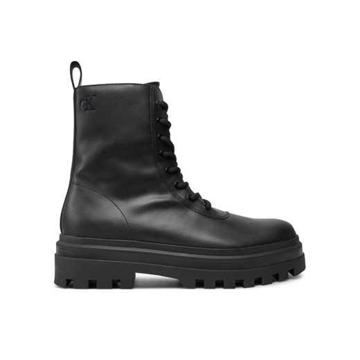 Trapery Calvin Klein Jeans Lugged YM0YM01066 Czarny ze sklepu eobuwie.pl w kategorii Buty zimowe męskie - zdjęcie 182045492
