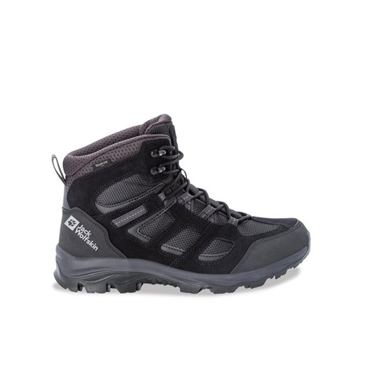 Trekkingi Jack Wolfskin Vojo 3 Texapore Mid 4042461 Czarny ze sklepu eobuwie.pl w kategorii Buty trekkingowe męskie - zdjęcie 182045503
