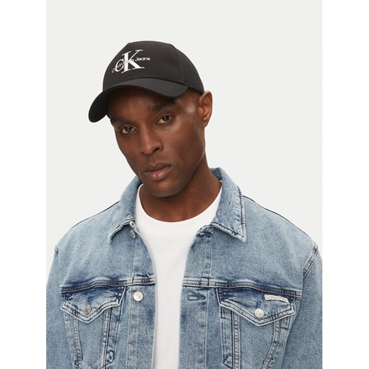 Czapka z daszkiem Calvin Klein Jeans Monologo LV04G5065G Czarny ze sklepu eobuwie.pl w kategorii Czapki z daszkiem męskie - zdjęcie 182045731
