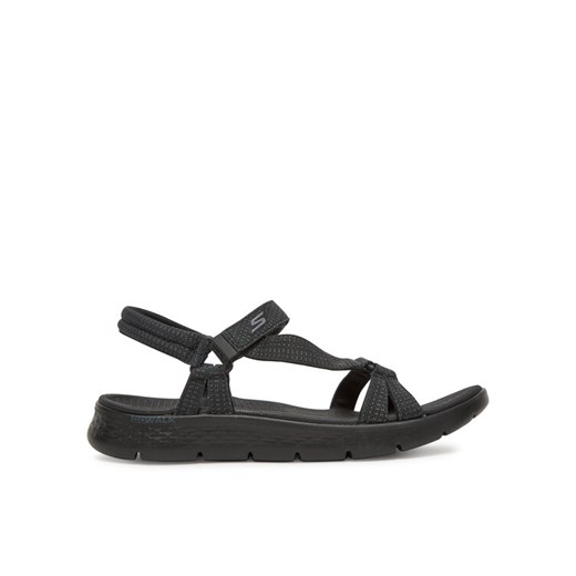 Sandały Skechers Go Walk Flex Sandal-Sublime 141451/BBK Czarny ze sklepu eobuwie.pl w kategorii Sandały damskie - zdjęcie 182045820