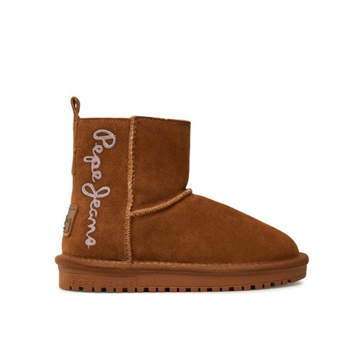 Śniegowce Pepe Jeans PGS50199 Brązowy ze sklepu eobuwie.pl w kategorii Buty zimowe dziecięce - zdjęcie 182045894