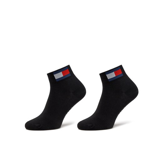 Zestaw 2 par wysokich skarpet unisex Tommy Jeans 701228223 Czarny ze sklepu eobuwie.pl w kategorii Skarpetki męskie - zdjęcie 182046070