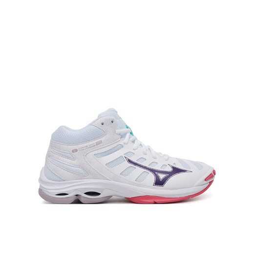 Buty halowe Mizuno Wave Voltage 2 Mid V1GC2465 Biały ze sklepu eobuwie.pl w kategorii Buty sportowe damskie - zdjęcie 182046821