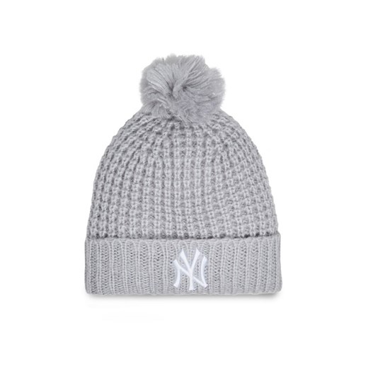 Czapka New Era Wmns Cosy Pom 60364288 Szary ze sklepu eobuwie.pl w kategorii Czapki zimowe damskie - zdjęcie 182046842