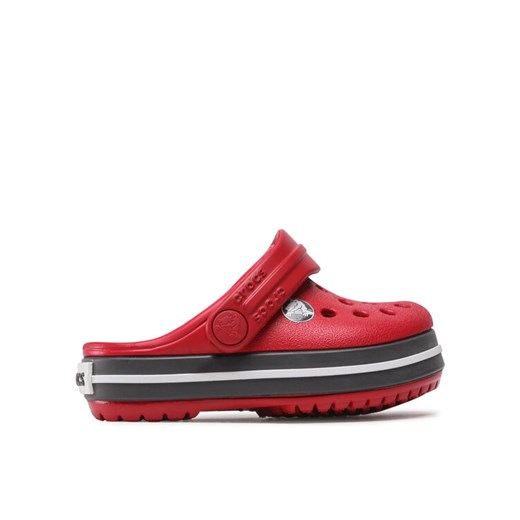 Klapki Crocs Crocband Clog T 207005 Czerwony ze sklepu eobuwie.pl w kategorii Buciki niemowlęce - zdjęcie 182046890