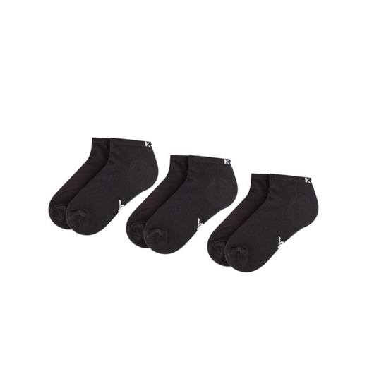 Zestaw 3 par niskich skarpet unisex Kappa 704275 Czarny Kappa 39_42 eobuwie.pl