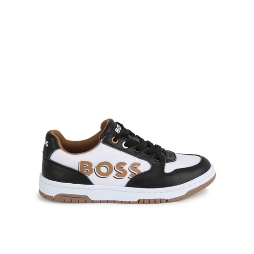 Sneakersy Boss J50861 M Czarny ze sklepu eobuwie.pl w kategorii Buty sportowe dziecięce - zdjęcie 182047302