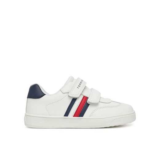 Sneakersy Tommy Hilfiger Stripes Low Cut Velcro Sneaker T1X9-33839-1355 S Biały ze sklepu eobuwie.pl w kategorii Buty sportowe dziecięce - zdjęcie 182047390