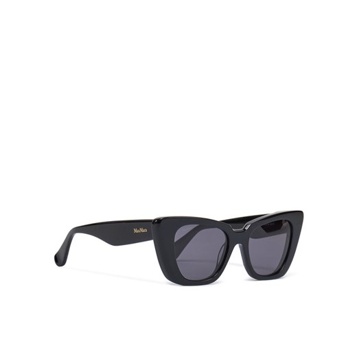 Okulary przeciwsłoneczne Max Mara MM0099 01A Czarny ze sklepu eobuwie.pl w kategorii Okulary przeciwsłoneczne damskie - zdjęcie 182047412