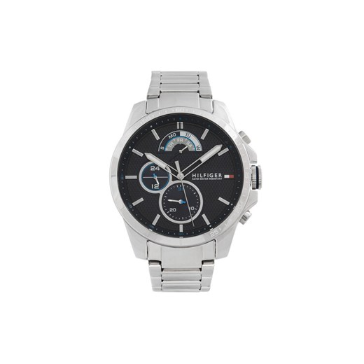 Zegarek Tommy Hilfiger Decker1791348 Srebrny ze sklepu eobuwie.pl w kategorii Zegarki - zdjęcie 182047511