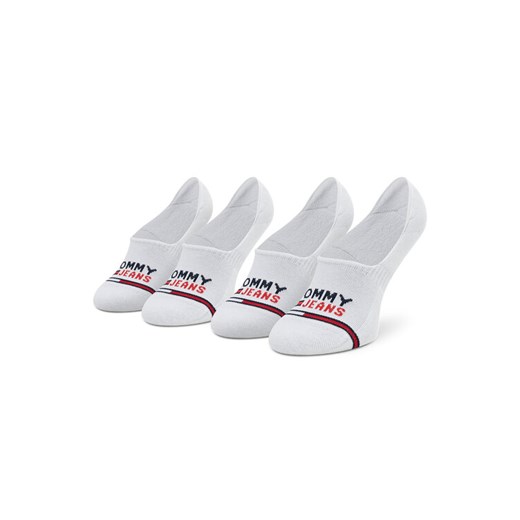 Zestaw 2 par stopek unisex Tommy Jeans 701218959 Biały ze sklepu eobuwie.pl w kategorii Skarpetki damskie - zdjęcie 182047601