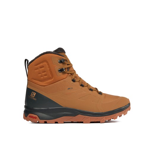 Trekkingi Salomon Outblast Thinsulate™ Climasalomon™ Waterproof L47382500 Brązowy ze sklepu eobuwie.pl w kategorii Buty trekkingowe męskie - zdjęcie 182047640