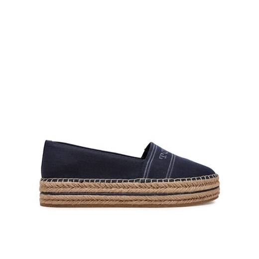Espadryle Tommy Hilfiger Denim Platform Espadrille FW0FW08543 Granatowy ze sklepu eobuwie.pl w kategorii Espadryle damskie - zdjęcie 182047853