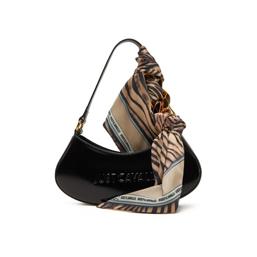 Torebka Just Cavalli Chain Foulard 78RA4BH4 ZSB86 Czarny ze sklepu eobuwie.pl w kategorii Torebki damskie - zdjęcie 182048003