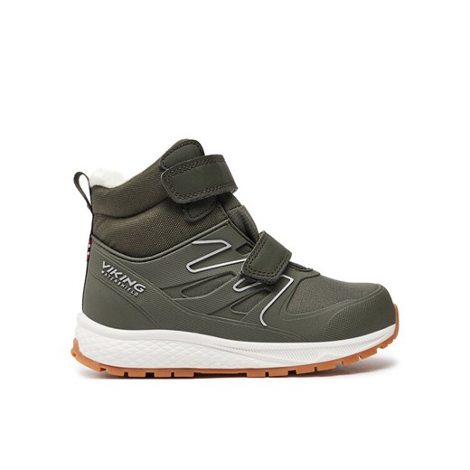 Śniegowce Viking Equip Defence Warm Wp 2V 3-94400-2437 Khaki ze sklepu eobuwie.pl w kategorii Buty zimowe dziecięce - zdjęcie 182048042