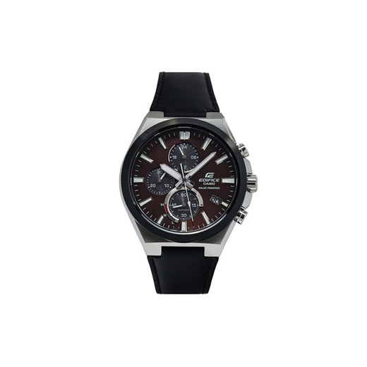 Zegarek Casio Edifice Solar Powered Chronograph EFS-S630BL-5AVUEF Czarny ze sklepu eobuwie.pl w kategorii Zegarki - zdjęcie 182048290