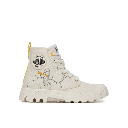 Trapery Palladium Pampa-Petit Prince 74449-180-M Biały ze sklepu eobuwie.pl w kategorii Workery damskie - zdjęcie 182048312