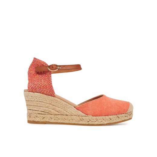 Espadryle Genuins Carina Canvas G106387 Pomarańczowy ze sklepu eobuwie.pl w kategorii Espadryle damskie - zdjęcie 182048363