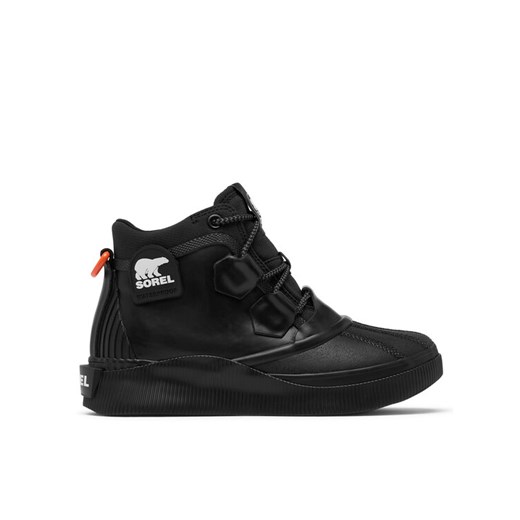 Sneakersy Sorel OUT N ABOUT™ IV Splashy Women's Waterproof Boot 2113211 Czarny ze sklepu eobuwie.pl w kategorii Buty sportowe damskie - zdjęcie 182048372