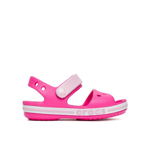 Sandały Crocs BAYABAND SANDAL T 211055-6QQ Różowy ze sklepu eobuwie.pl w kategorii Sandały dziecięce - zdjęcie 182048412