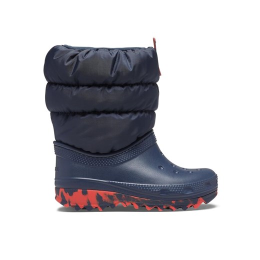 Śniegowce Crocs Crocs Classic Neo Puff Boot T 207683 Granatowy ze sklepu eobuwie.pl w kategorii Buty zimowe dziecięce - zdjęcie 182048422