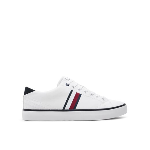 Tenisówki Tommy Hilfiger Th Hi Vulc Low Stripes Mesh FM0FM04946 Biały Tommy Hilfiger 44 eobuwie.pl