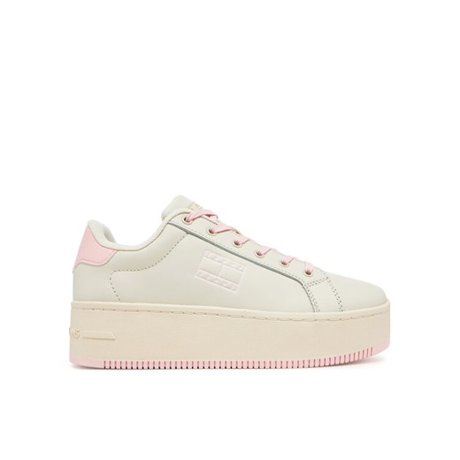 Sneakersy Tommy Jeans Tjw Flatform Ess EN0EN02518 Różowy ze sklepu eobuwie.pl w kategorii Buty sportowe damskie - zdjęcie 182048640