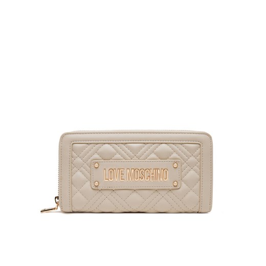 Duży Portfel Damski LOVE MOSCHINO JC5600PP1MLA0110 Beżowy ze sklepu eobuwie.pl w kategorii Portfele damskie - zdjęcie 182048682