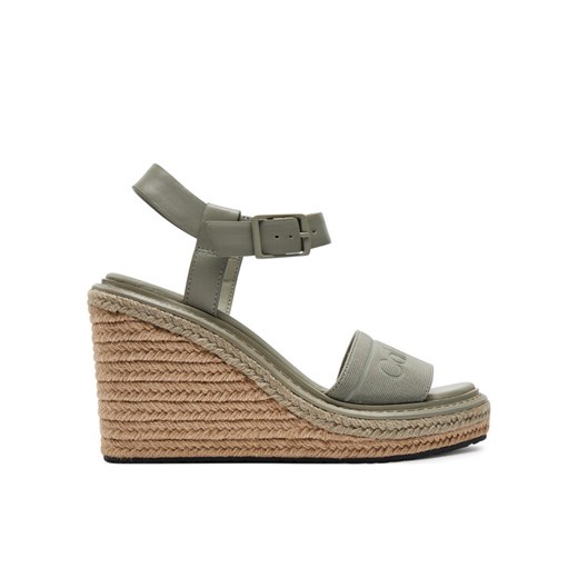 Espadryle Calvin Klein Wedge Sandal 70 He HW0HW02050 Szary Calvin Klein 40 eobuwie.pl