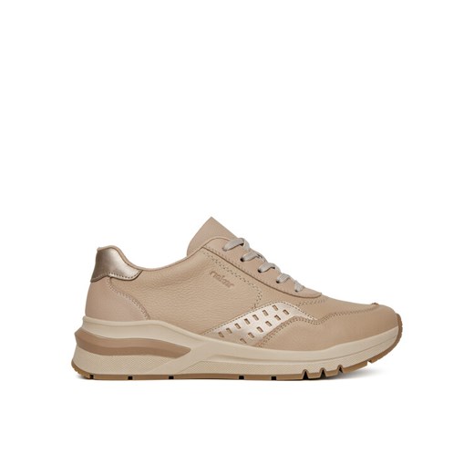 Sneakersy Rieker M6607-60 Beżowy ze sklepu eobuwie.pl w kategorii Buty sportowe damskie - zdjęcie 182049483