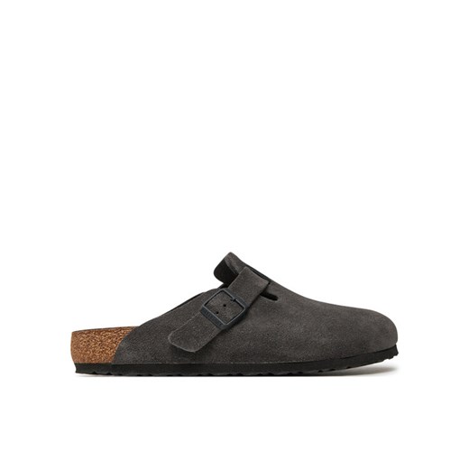 Klapki Birkenstock Boston zamsz 1028602 Szary 45 eobuwie.pl
