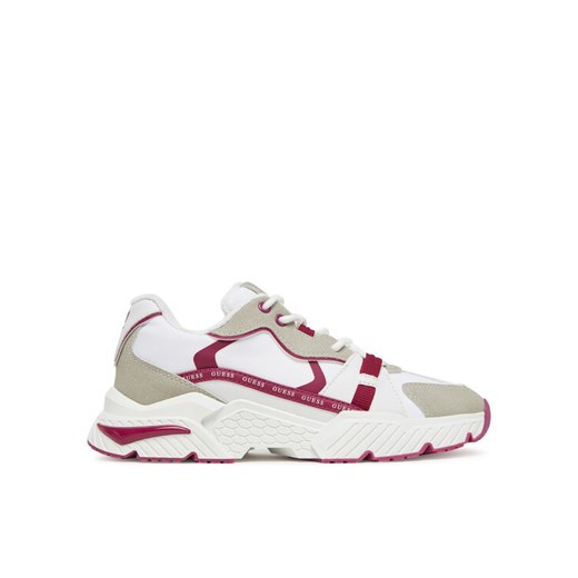 Sneakersy Guess FLJCAR ELE12 Biały ze sklepu eobuwie.pl w kategorii Buty sportowe damskie - zdjęcie 182049622