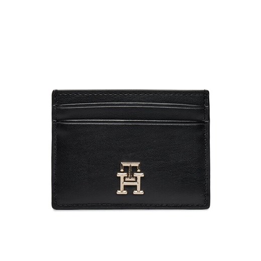 Etui na karty kredytowe Tommy Hilfiger Th Central Cc And Coin Czarny ze sklepu eobuwie.pl w kategorii Portfele damskie - zdjęcie 182049721