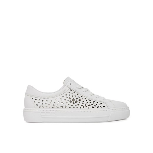 Sneakersy Rieker L8831-80 Biały ze sklepu eobuwie.pl w kategorii Buty sportowe damskie - zdjęcie 182049741