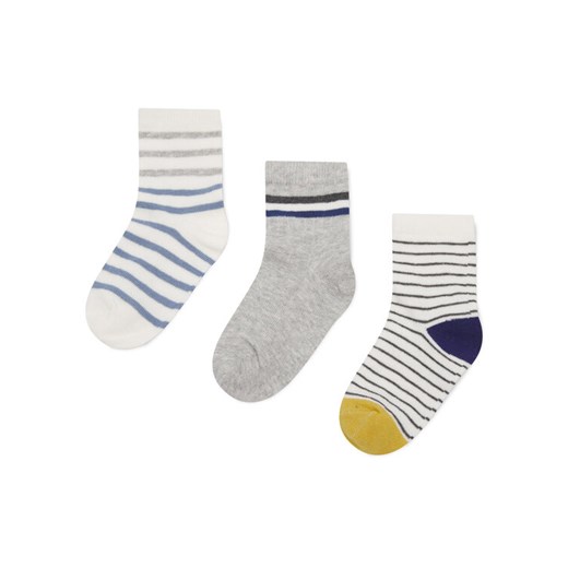 Zestaw 3 par wysokich skarpet dziecięcych Action Boy 8KB-002-SS24 (3-PACK) Szary ze sklepu eobuwie.pl w kategorii Skarpetki dziecięce - zdjęcie 182049832