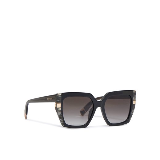 Okulary przeciwsłoneczne Furla WD00126 A.0116 3830S Czarny ze sklepu eobuwie.pl w kategorii Okulary przeciwsłoneczne damskie - zdjęcie 182049884