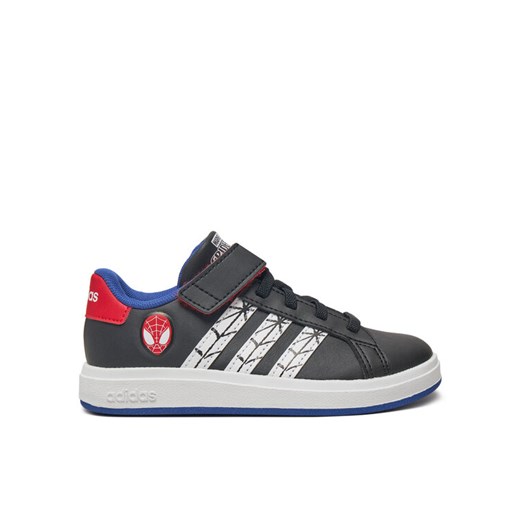 Sneakersy adidas Marvel's Spider-Man Grand Court JS0742 Czarny ze sklepu eobuwie.pl w kategorii Buty sportowe dziecięce - zdjęcie 182050123