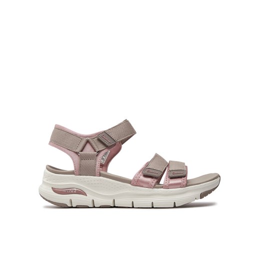Sandały Skechers Arch Fit-Fresh Bloom 119305/TPPK Beżowy ze sklepu eobuwie.pl w kategorii Sandały damskie - zdjęcie 182050131