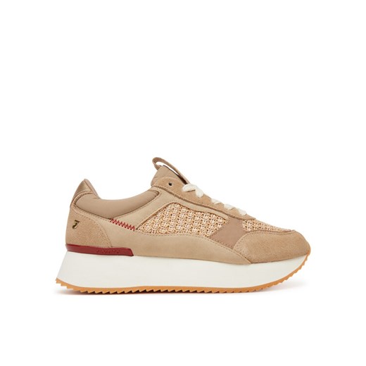 Sneakersy Gioseppo Glover 74546-P Beżowy ze sklepu eobuwie.pl w kategorii Buty sportowe damskie - zdjęcie 182050204