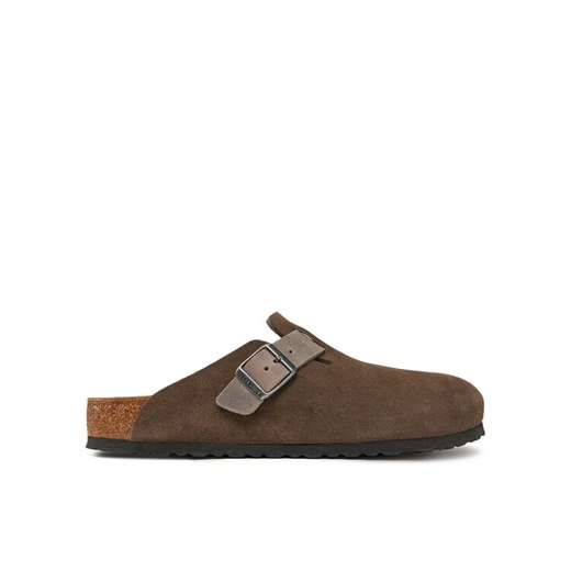 Klapki Birkenstock Boston zamsz 1029210 Brązowy 44 eobuwie.pl